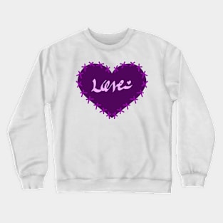 PURPLE LOVE Crewneck Sweatshirt